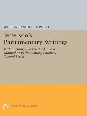 cover image of Jefferson's Parliamentary Writings